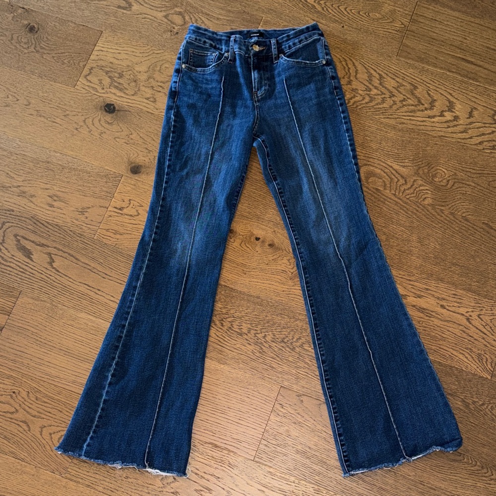 Express Blue Flared Women Jeans